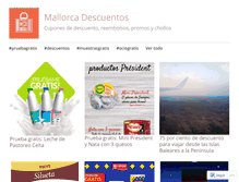Tablet Screenshot of mallorcadescuentos.com